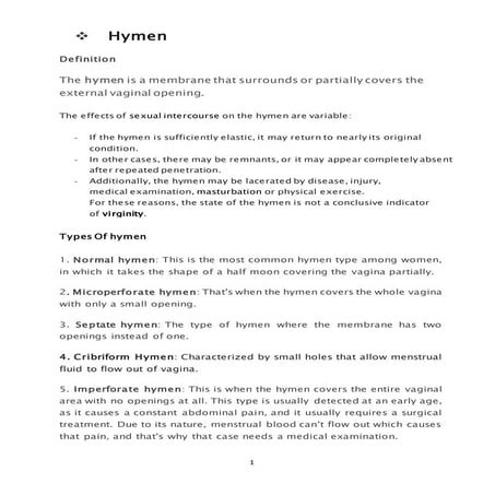 Imperforate Hymen