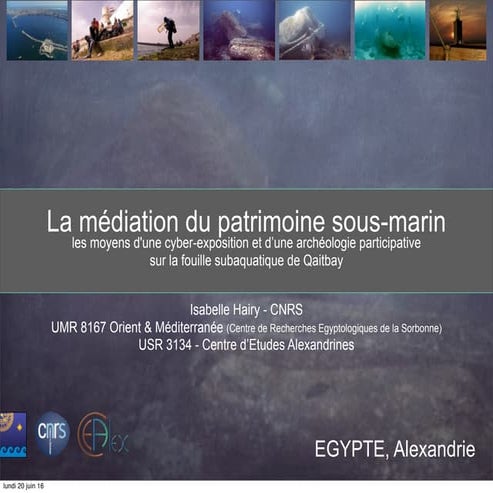 La médiation du patrimoine sous-marin