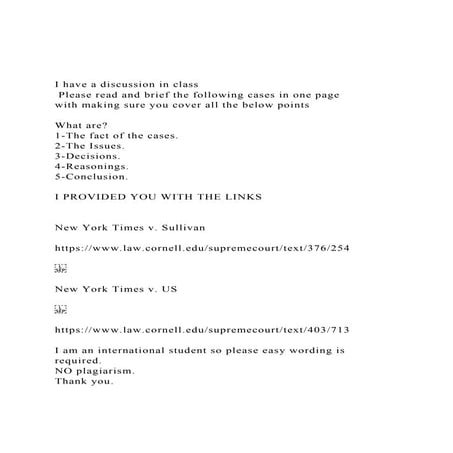 I have a discussion in class  Please read and brief the foll.docx