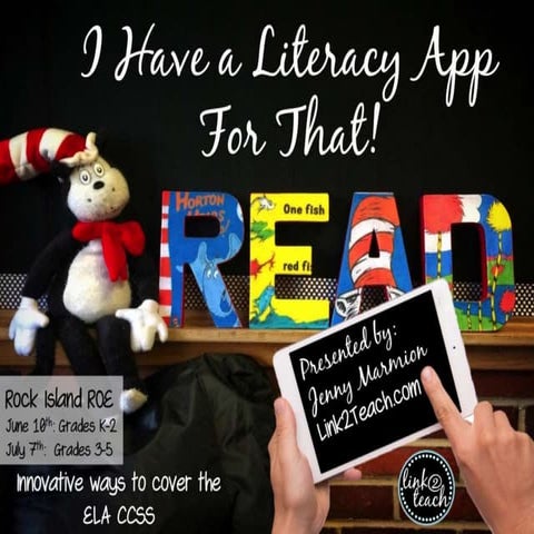 I have a literacy app for that k 5 powerpoint