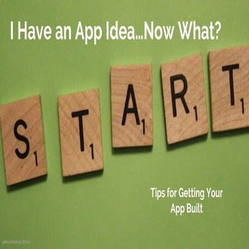 I have an app idea, now what (ascendle) (ProductCamp Boston 2016)