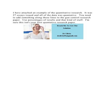 I have attached an example of the quantitative research. It was 27 .docx