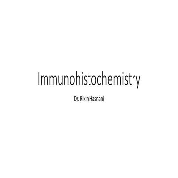 Immunohistochemistry in lung cancer