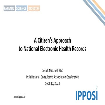 National approaches to Electronic Health Records