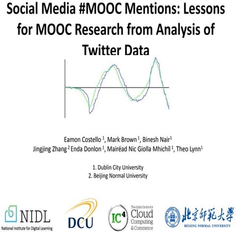 Social Media MOOC Mentions - iHCI 2016