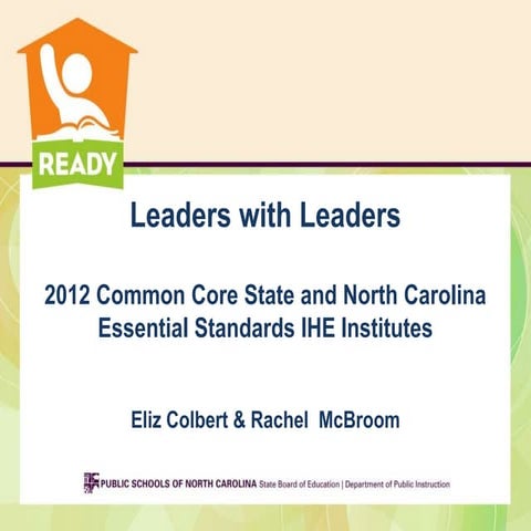 2012 IHE Institutes Leaders with Leaders Session