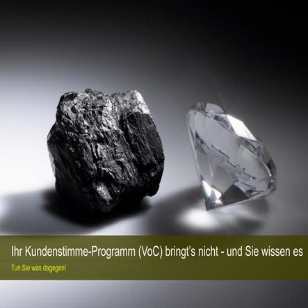 Ihr Kundenstimme-Programm bringts nicht - und Sie wissen es!