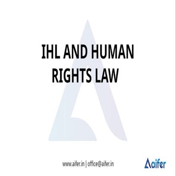 International Humanitarian Law  and Human Rights pptx