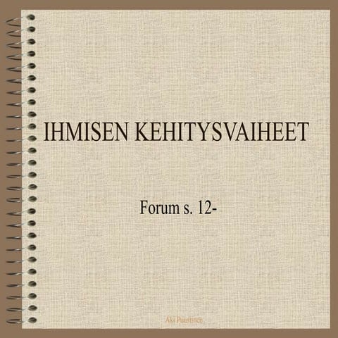 Ihmisen kehitysvaiheet
