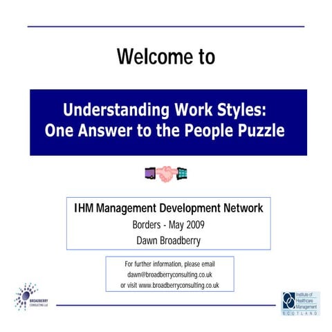 I H M  Work Styles  Borders    Broadberry  Consulting