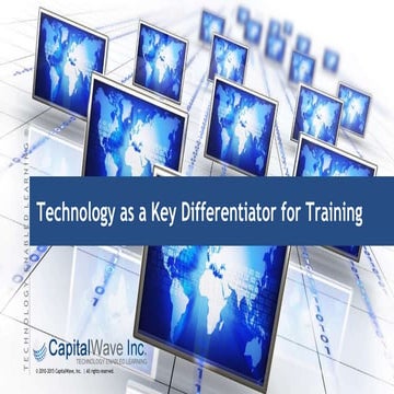 IHRDC 2015 Houston - Technology as a Key Differentiator for Training