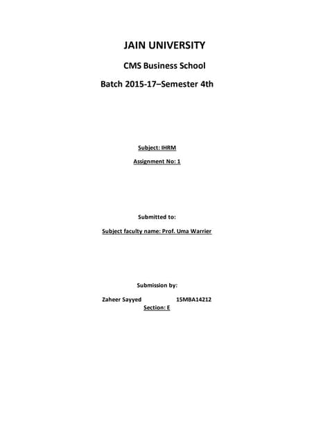 International Hrm Cultural Dimension Comparison Study Pdf International Hrm Cultural Dimension Comparison Study Pdf