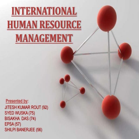 International Human Resource Management