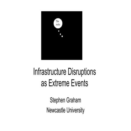 Infrastructure Disruptions as Extreme Events