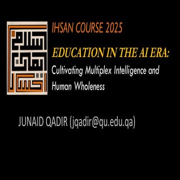 Education in the AI Era: Cultivating Multiplex Intelligence