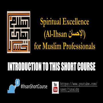 Ihsan for Muslim Professionals Short Course