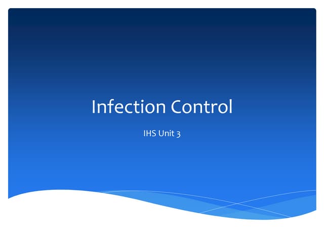 Infection control and prevention | PDF | Infectious Diseases | Diseases ...