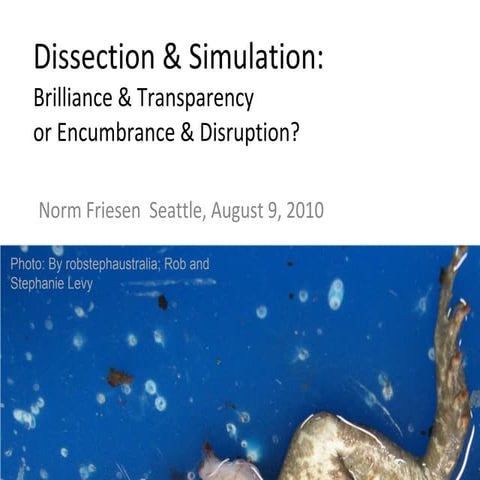 Dissection and Simulation | PPT