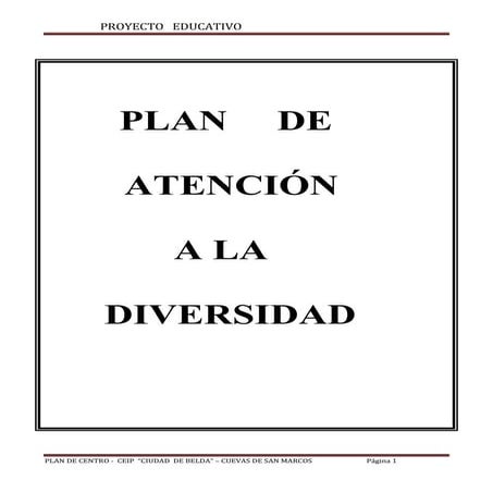 Ii.1. plan de atención a la diversidad.