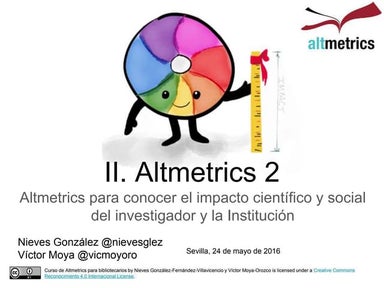 II. Altmetrics (parte 2)