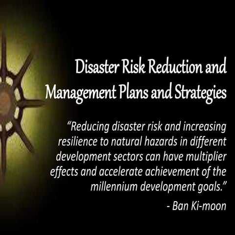 module1.disaster risk reduction and management plans and strategies