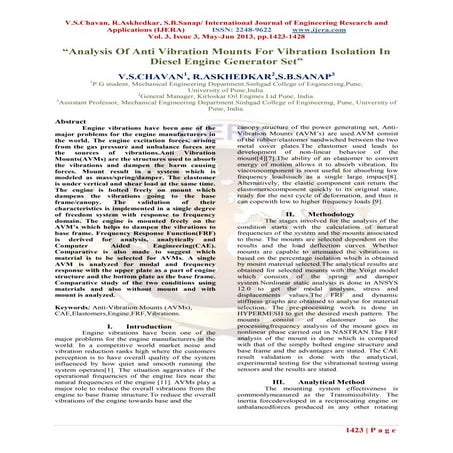 5.analysis over engine mount vibrational | PDF