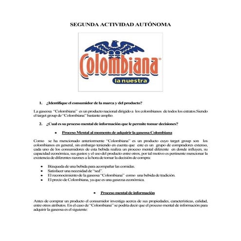 II Actividad Autónoma 