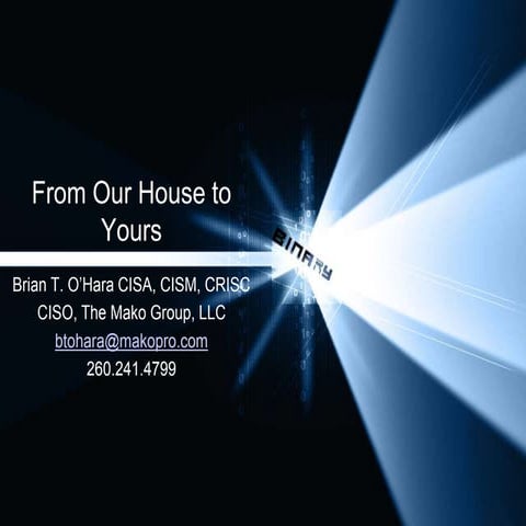 Institute of Internal Auditors Presentation 2014