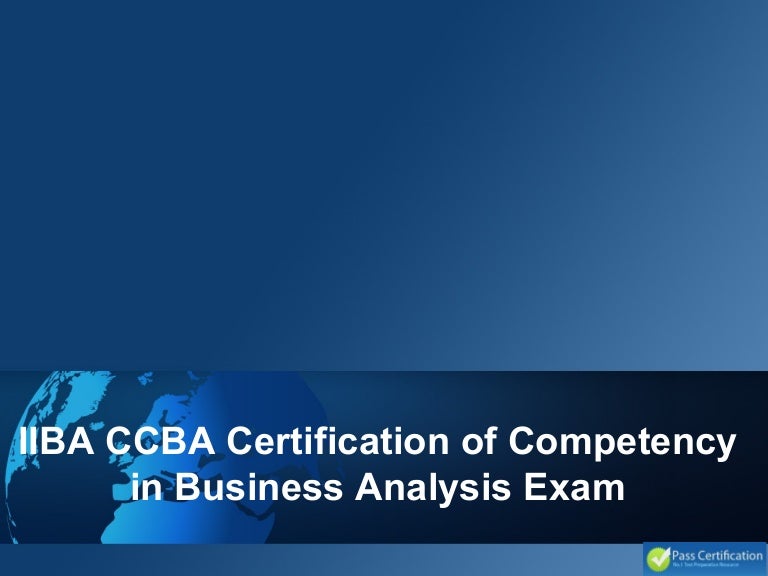 CCBA Vorbereitung