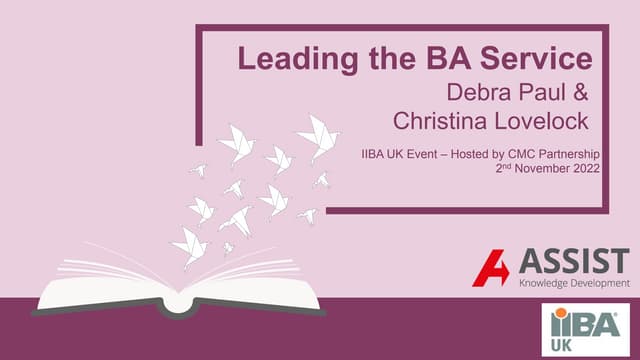 IIBA_Cheltenham_D_Paul_C_Lovelock_LeadingTheBAServiceV05.pdf