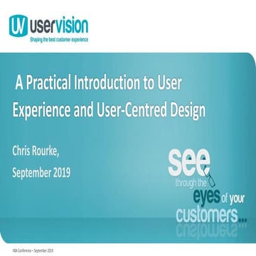 A Practical Introduction to User Experience and User-Centred Design for BAs (...