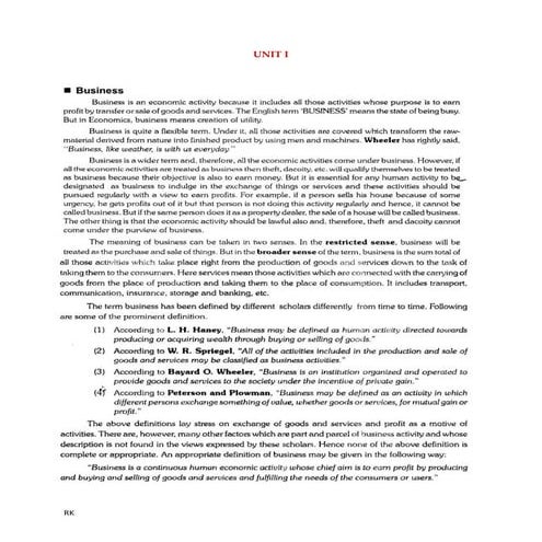 Indian and International Business Environment Unit 1