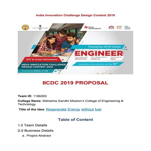 Iicdc proposal