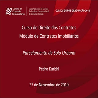 Iics   aula parcelamento solo urban...