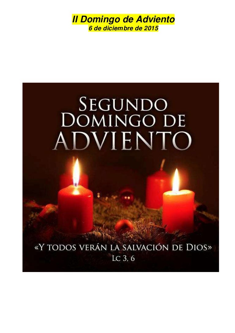 Ii domingo de adviento