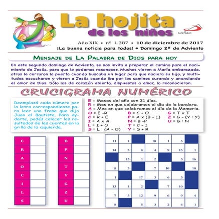 Ii domingo de adviento la hojita de los niños