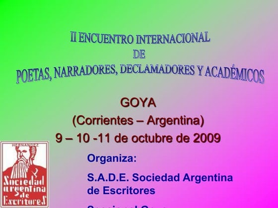II Encuentro Internacional En Goya (2)