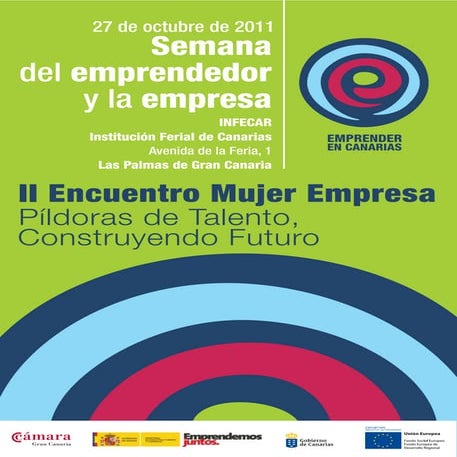 Ii encuentro mujer empresaria, pildoras de talento, construyendo futuro   gran canaria 27 de octubre