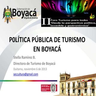 II Foro Turismo para Todos Política...