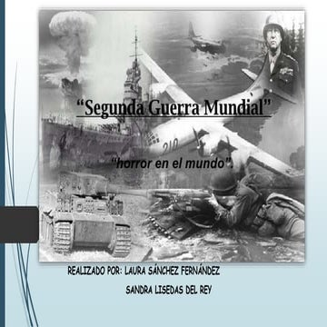 SEGUNDA GUERRA MUNDIAL