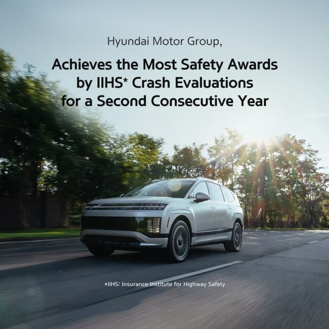 Hyundai Motor Group secured top safety recognition in the 2025 IIHS ...