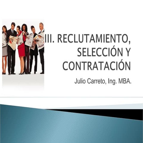 Reclutamiento, selección y contratación