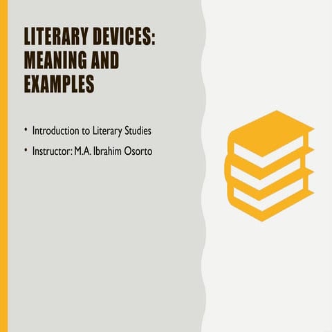 Comprehensive Guide to Literary Devices: Definitions and Examples | PPTX