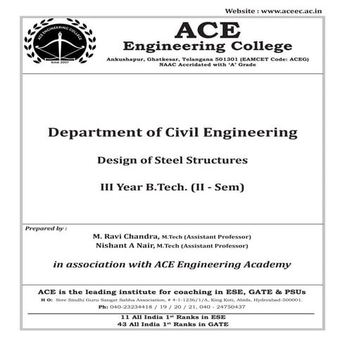 Iii design-of-steel-structures-unit-1