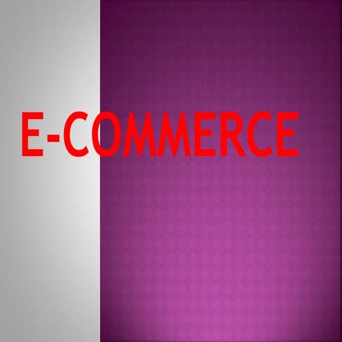 III B.COM E-COMMERCE