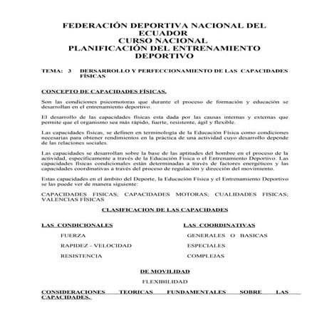 capacidades físicas