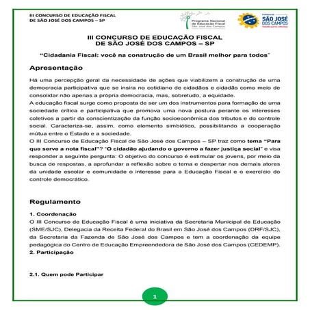 III Concurso de Folder - 2015