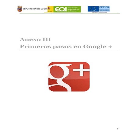 Primeros  pasos en google +