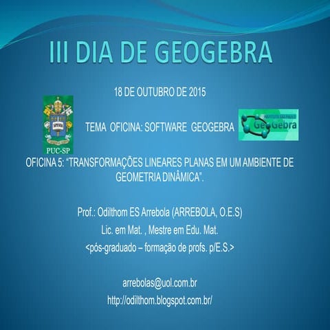 Aula geogebra | PPTX