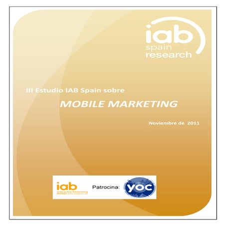 III Estudio IAB Spain sobre Mobile Marketing